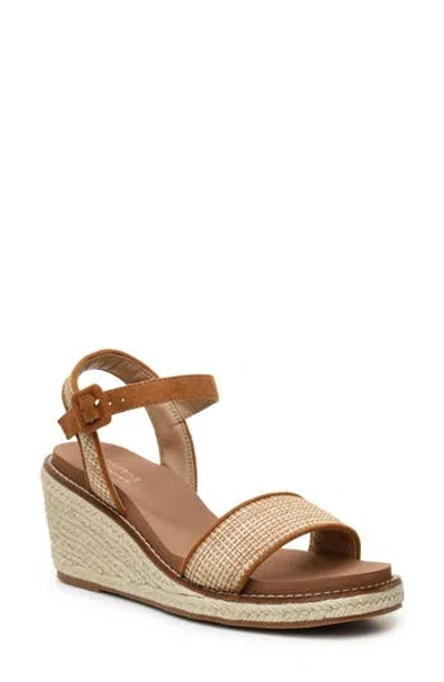 Catherine Catherine Malandrino Octobo Platform Wedge Espadrille Sandal In Tan