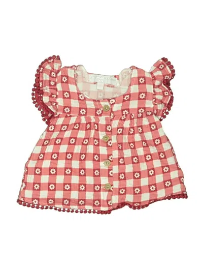 Pre-owned Catherine Catherine Malandrino Babies' Short Sleeve Blouse In Red