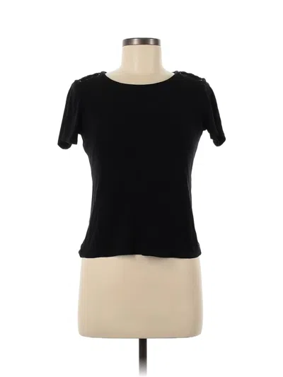 Pre-owned Catherine Catherine Malandrino Short Sleeve T-shirt In Black