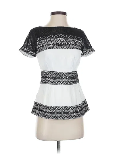 Pre-owned Catherine Catherine Malandrino Short Sleeve T-shirt In White