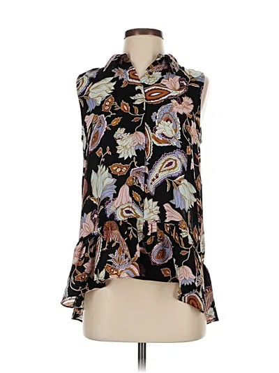 Pre-owned Catherine Catherine Malandrino Sleeveless Blouse In Black