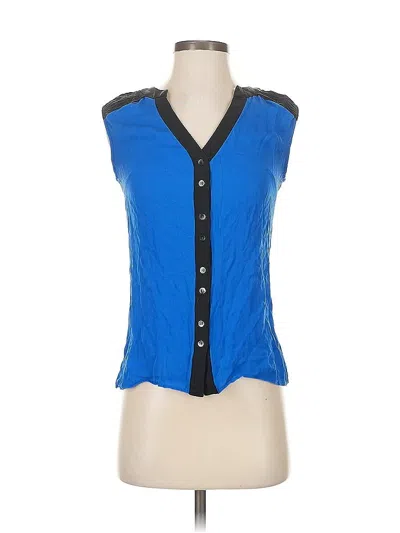 Pre-owned Catherine Catherine Malandrino Sleeveless Blouse In Blue