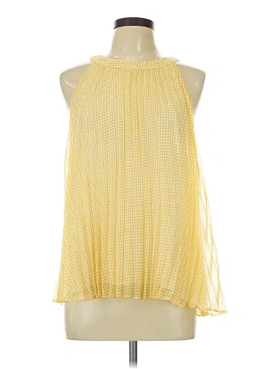 Pre-owned Catherine Catherine Malandrino Sleeveless Blouse In Yellow