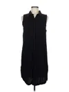 Catherine Catherine Malandrino Sleeveless Button Down Shirt In Black