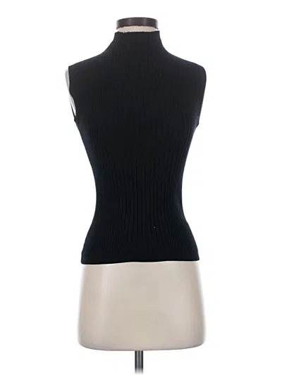 Pre-owned Catherine Catherine Malandrino Sleeveless Top Black Turtleneck Tops