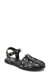 Catherine Catherine Malandrino Studded Fisherman Sandal In Black