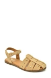 Catherine Catherine Malandrino Studded Fisherman Sandal In Sand Nubuck
