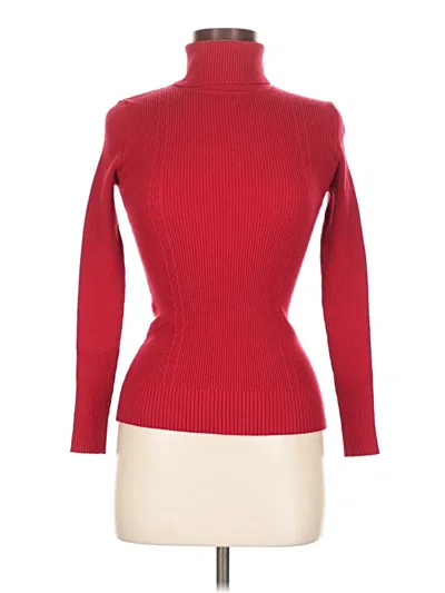 Pre-owned Catherine Catherine Malandrino Turtleneck Sweater In Red