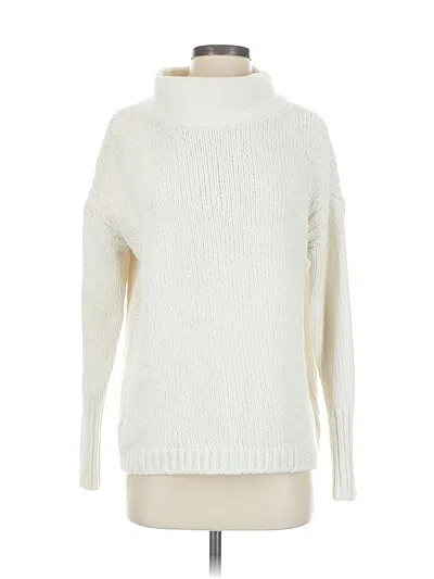 Pre-owned Catherine Catherine Malandrino Turtleneck Sweater In White