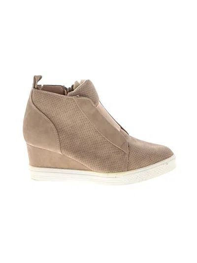 Pre-owned Catherine Catherine Malandrino Wedges In Tan