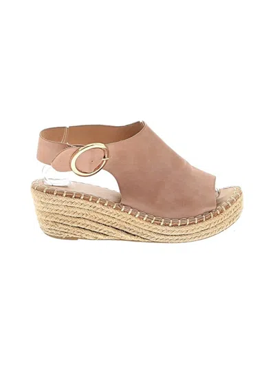 Pre-owned Catherine Catherine Malandrino Wedges In Tan
