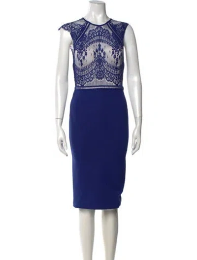 Pre-owned Catherine Deane Nylon Knee-length Dress In Blue