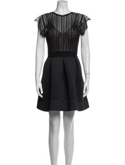 Pre-owned Catherine Deane Nylon Mini Dress In Black