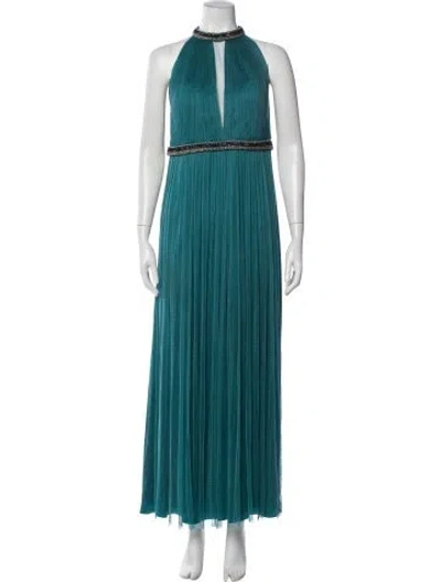 Pre-owned Catherine Deane Silk Long Dress In Blue
