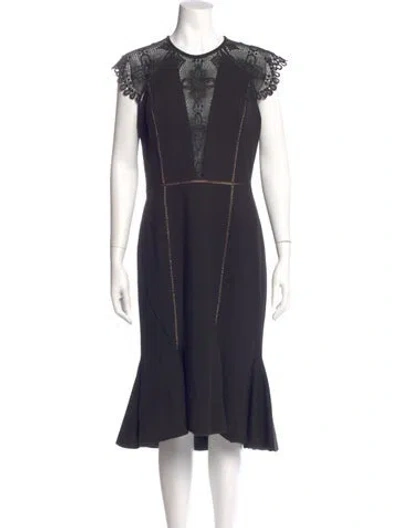 Pre-owned Catherine Deane Vintage Midi Length Dress In Blue