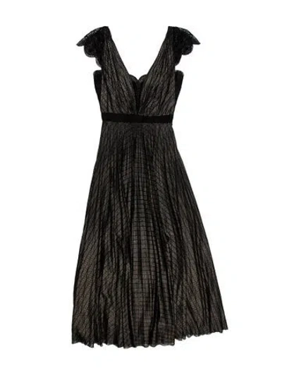 Pre-owned Catherine Deane V-neck Long Dress In Gray