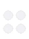 Catherine Denoual Arabesque Scalloped Placemat (set Of Six) In White