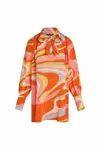 Catherine Gee Aussie Short Dress In Sherbert In Multi