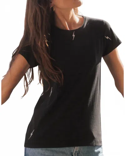 Catherine Gee Bolt Embroidered T-shirt In Black