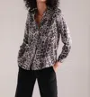 CATHERINE GEE LAURA BLOUSE IN SNOW LEOPARD