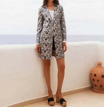 Catherine Gee Lexi Car Coat In New Leopard In Animal Print
