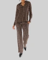 Catherine Gee Parisa Silk Pant In Black/gold In Black