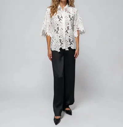 Catherine Gee Penelope Relaxed Silhouette Blouse In White