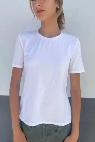 Catherine Gee Perfect Short Sleeve Tee In White