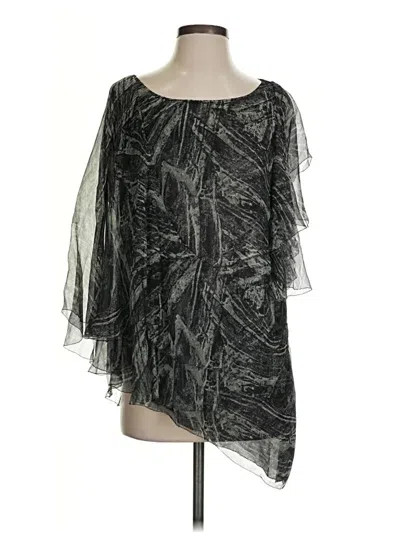 Pre-owned Catherine Malandrino 3/4 Sleeve Blouse In Black