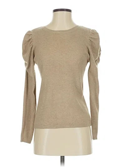 Pre-owned Catherine Malandrino 3/4 Sleeve T-shirt In Tan