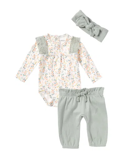 Catherine Malandrino 3pc Bodysuit Set In Green