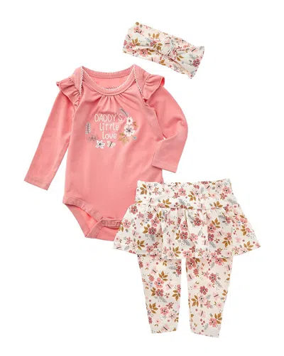 Catherine Malandrino 3pc Bodysuit Set In Pink