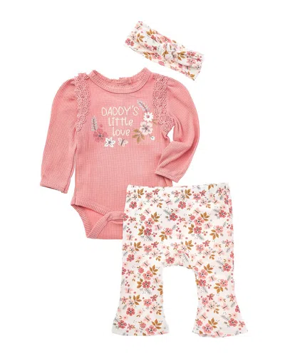 Catherine Malandrino 3pc Bodysuit Set In Pink