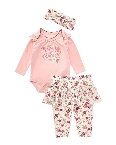 Catherine Malandrino 3pc Bodysuit Set In Pink