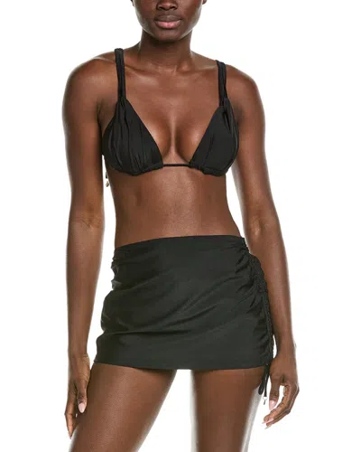 Catherine Malandrino 3pc Charms Bikini Set In Black