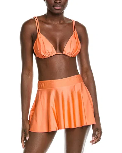 Catherine Malandrino 3pc Charms Bikini Set In Orange