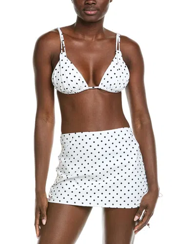 Catherine Malandrino 3pc Charms Bikini Set In White