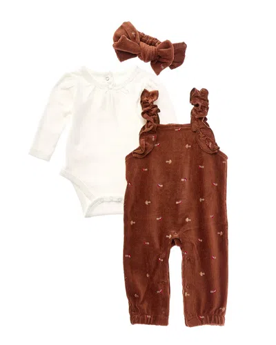 Catherine Malandrino 3pc Overall Set In Brown