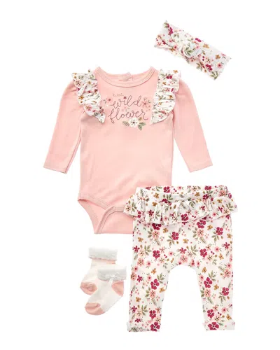 Catherine Malandrino 4pc Bodysuit Set In Multi