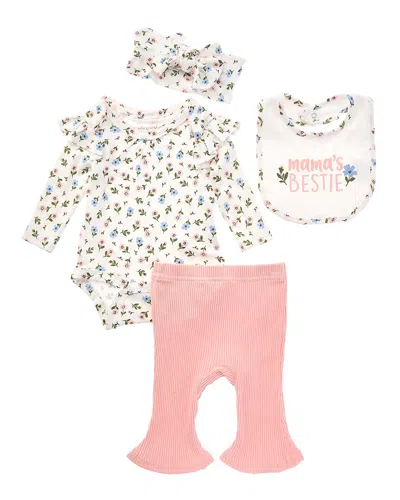 Catherine Malandrino 4pc Bodysuit Set In Multi