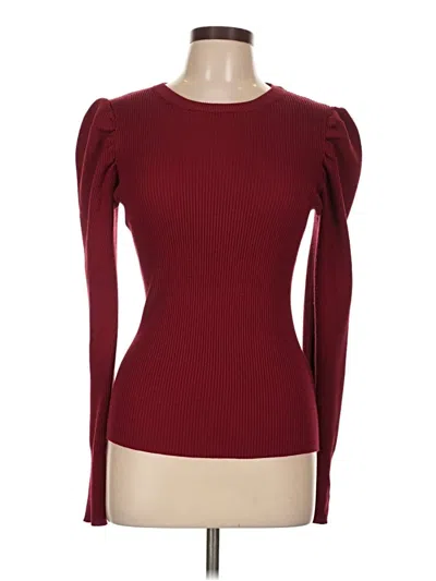 Pre-owned Catherine Malandrino Cardigan Sweater In Burgundy