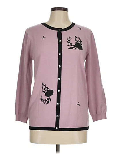 Pre-owned Catherine Malandrino Cardigan Sweater In Pink