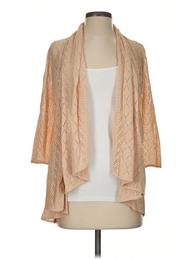 Pre-owned Catherine Malandrino Cardigan Sweater In Tan