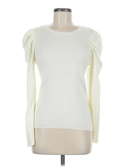 Pre-owned Catherine Malandrino Cardigan Sweater In White