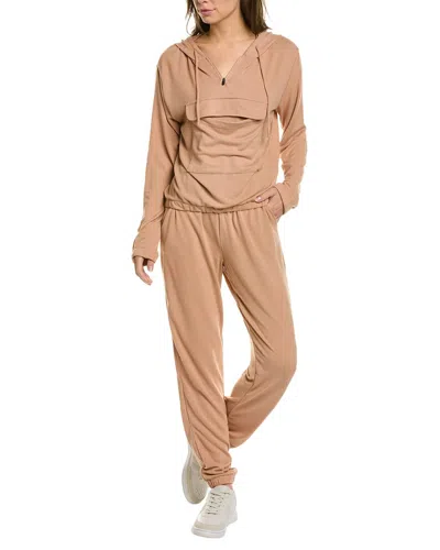 Catherine Malandrino Catherine  2pc Pajama Pant Set In Brown