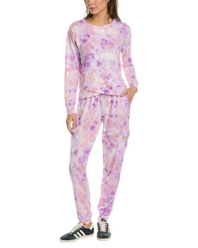 Catherine Malandrino Catherine  2pc Pajama Pant Set In Purple
