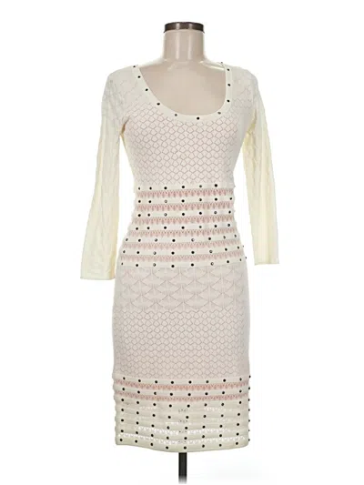 Pre-owned Catherine Malandrino Cocktail Dress In Ivory