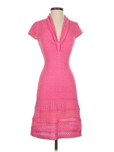 Pre-owned Catherine Malandrino Cocktail Dress In Pink