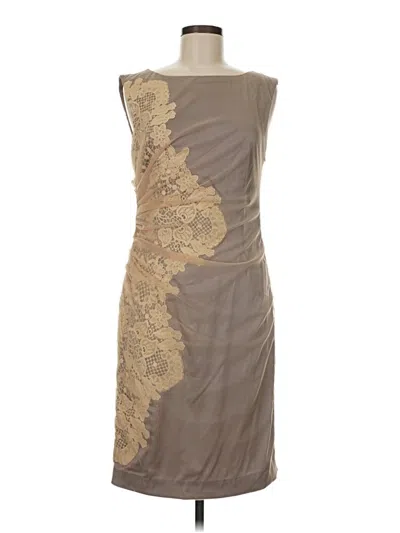 Pre-owned Catherine Malandrino Cocktail Dress In Tan