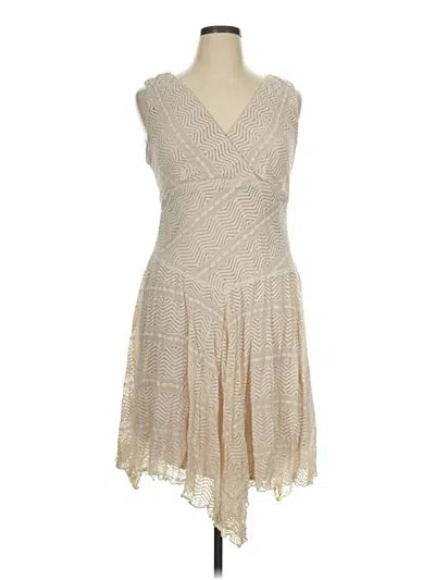 Pre-owned Catherine Malandrino Cocktail Dress In Tan